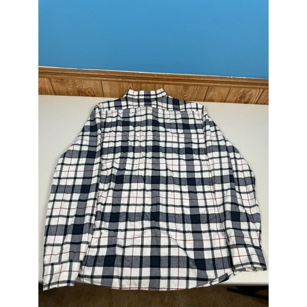 Banana Republic Plaid Button Up Men XL Multi Color